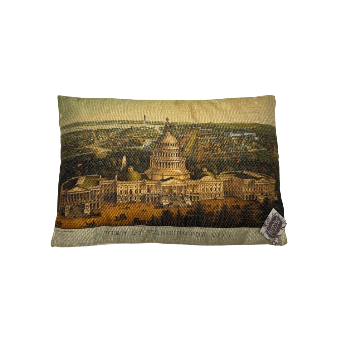 Kiplinger Linen Pillow - United States Capitol Historical Society Gift Shop