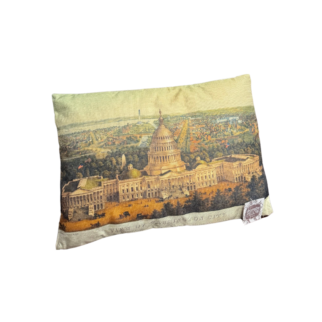 Kiplinger Linen Pillow - United States Capitol Historical Society Gift Shop