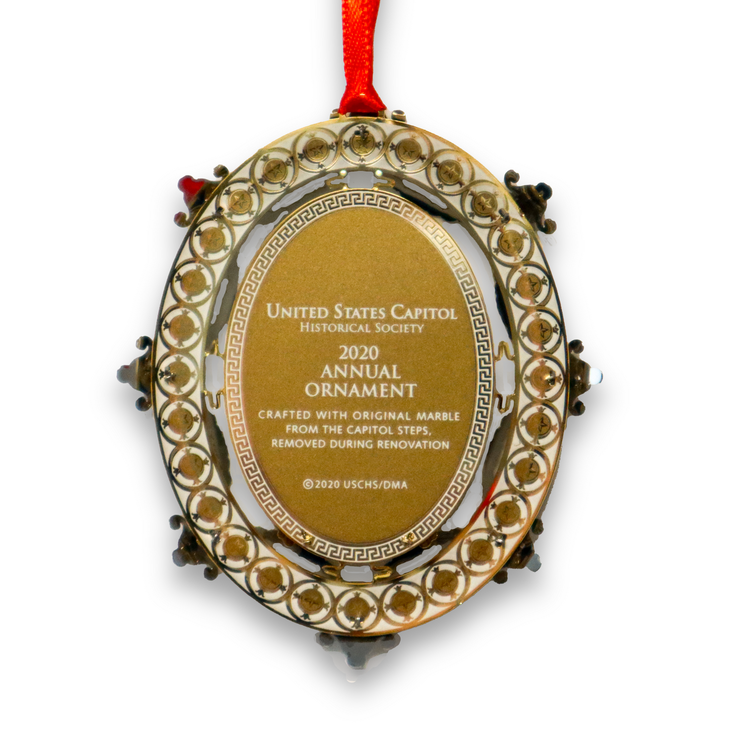 2020 Marble Oval Ornament - United States Capitol Historical Society Gift Shop