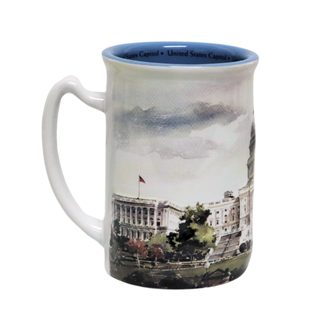 Embossed West Front Mug - United States Capitol Historical Society Gift Shop