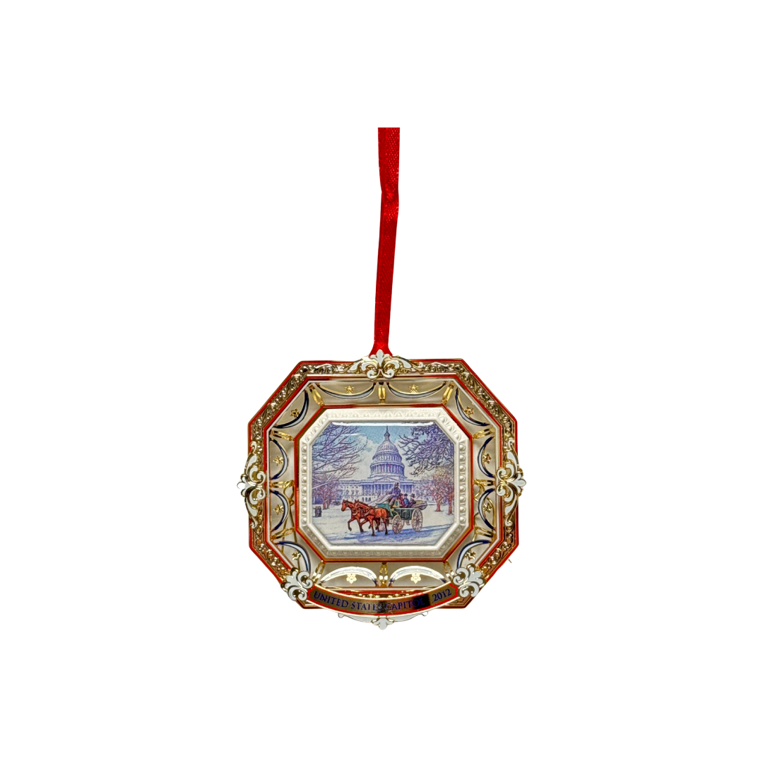 2012 Marble Capitol Scene Ornament