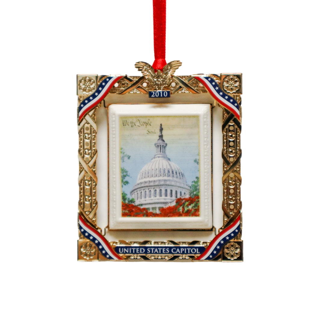 2010 Marble Frame Ornament - United States Capitol Historical Society Gift Shop