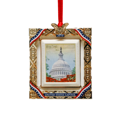 2010 Marble Frame Ornament - United States Capitol Historical Society Gift Shop