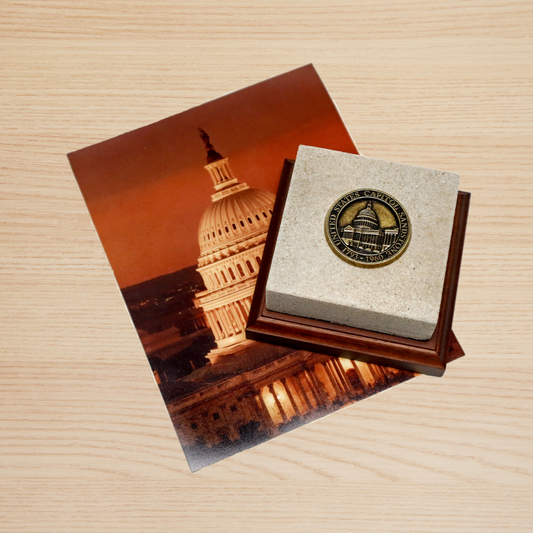 Sandstone Paperweight With Base - United States Capitol Historical Society Gift Shop