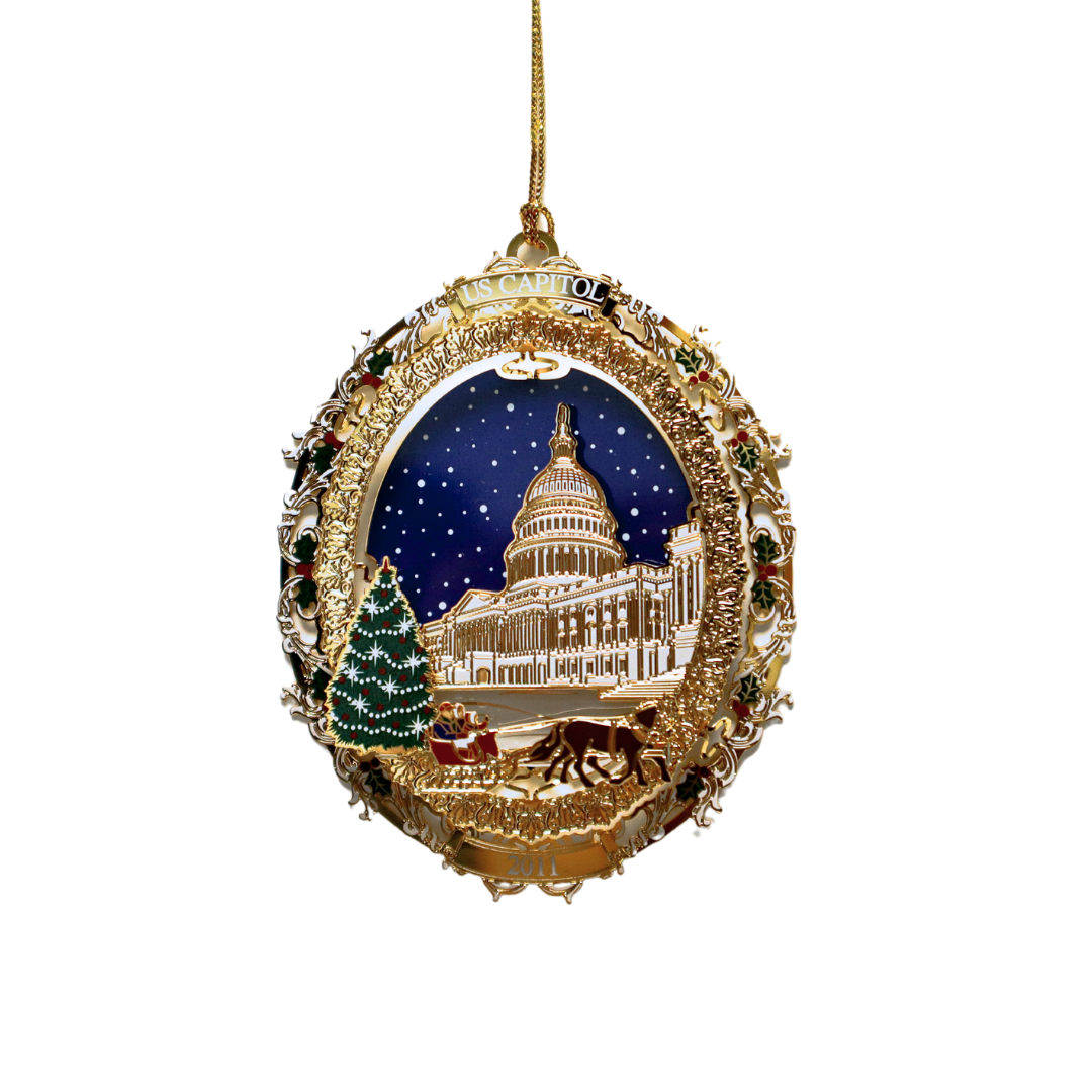 2011 Capitol-Night with Carriage ornament