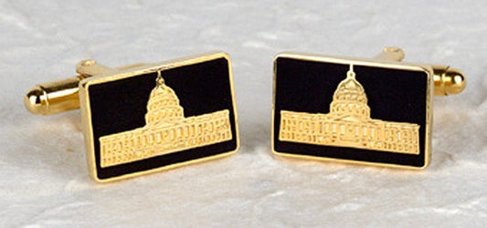 Capitol Black Matte Cufflinks