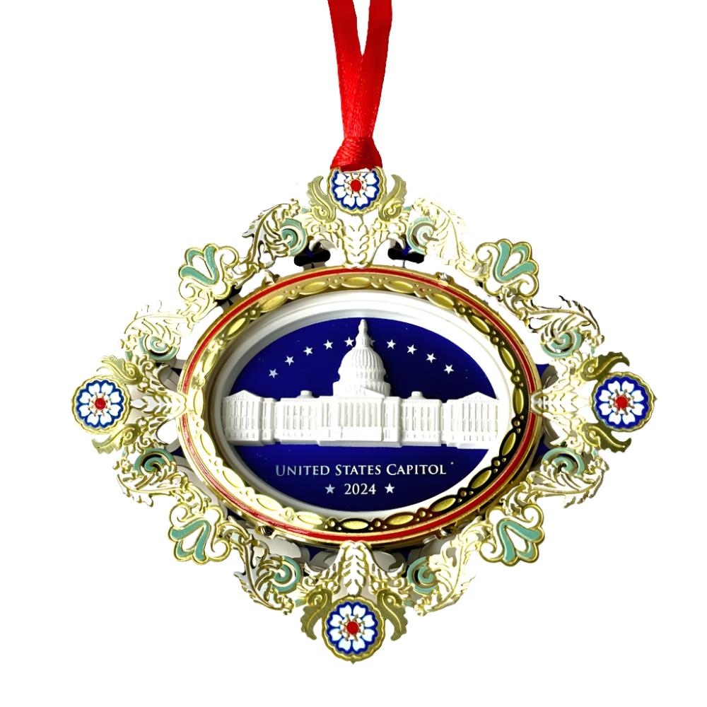 2024 US Capitol Marble Ornament - United States Capitol Historical Society Gift Shop