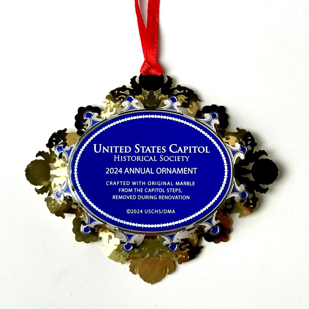 2024 US Capitol Marble Ornament - United States Capitol Historical Society Gift Shop