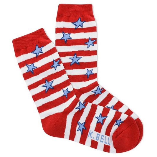 Red Stars and Stripes Socks - United States Capitol Historical Society Gift Shop