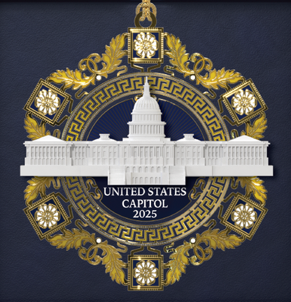 2025 US Capitol Marble Ornament - United States Capitol Historical Society Gift Shop