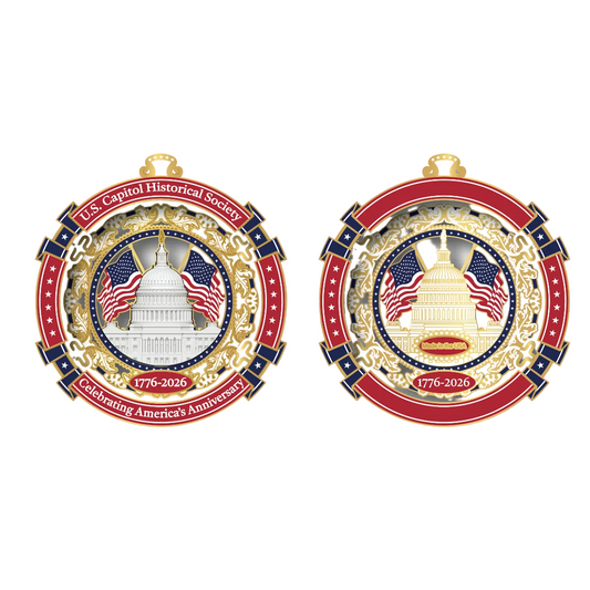 USCHS America 250 Commemorative Marble Ornament - United States Capitol Historical Society Gift Shop
