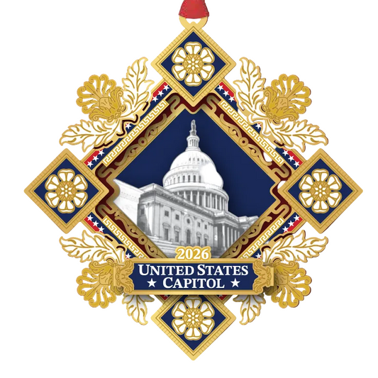 2026 US Capitol Marble Ornament - United States Capitol Historical Society Gift Shop