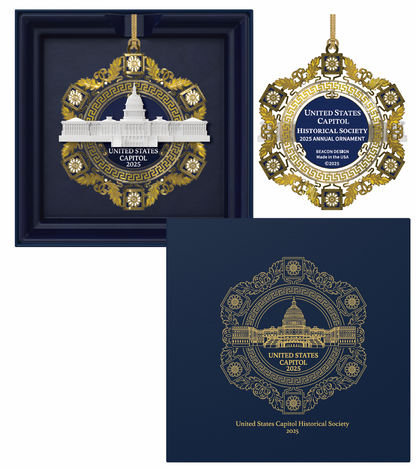 2025 US Capitol Marble Ornament - United States Capitol Historical Society Gift Shop