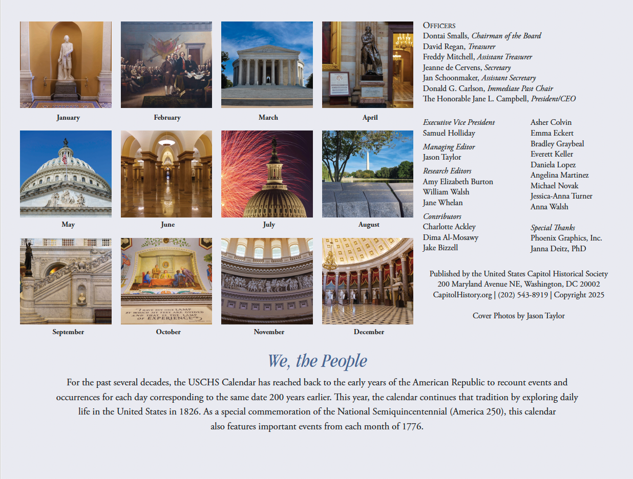 2026 We, the People Calendar