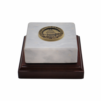 Marble Paperweight With Base - United States Capitol Historical Society Gift Shop