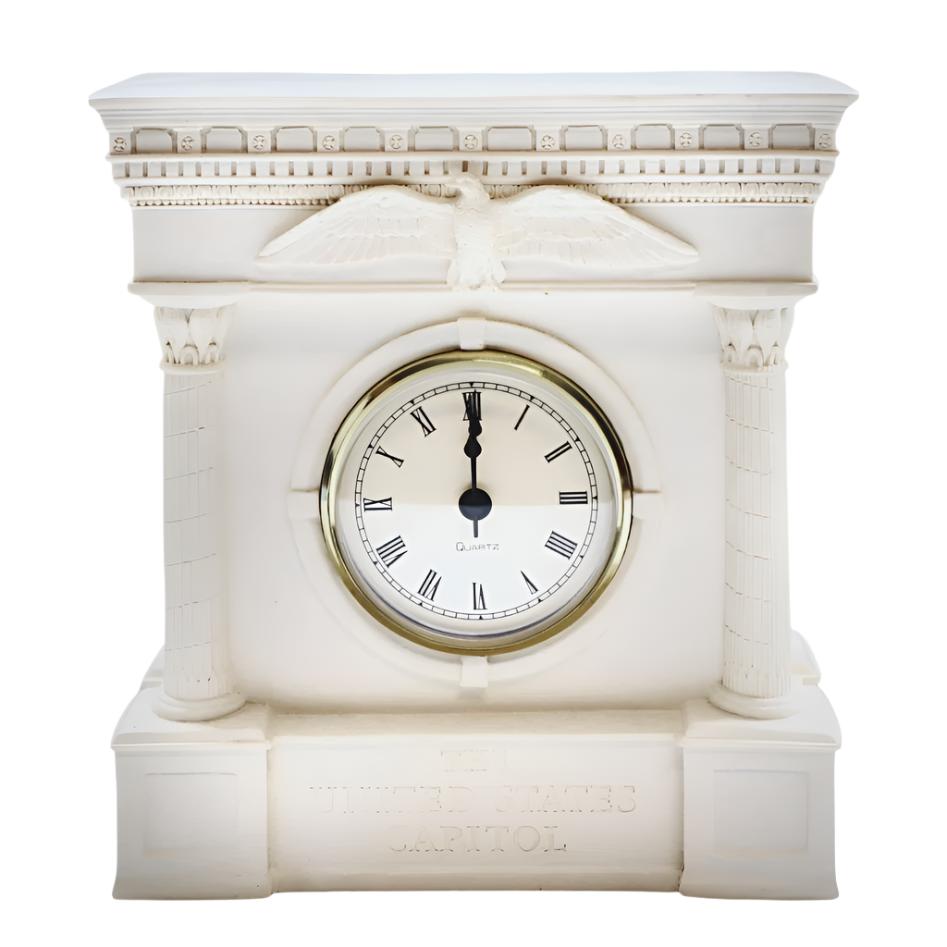 Capitol Architecture Inspired Mantle Clock - United States Capitol Historical Society Gift Shop