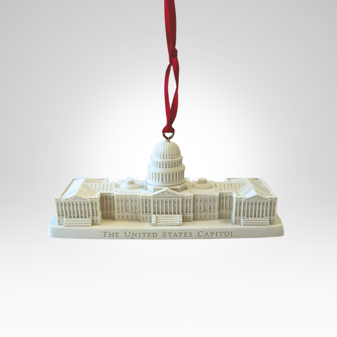 3-D Marble Capitol Building Ornament & Desk Sculpture