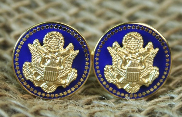 Great Seal Presidential Cufflinks - Blue