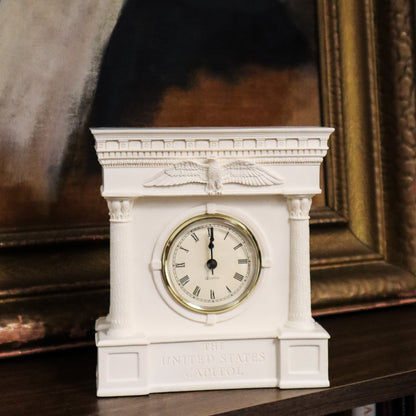 Capitol Architecture Inspired Mantle Clock - United States Capitol Historical Society Gift Shop