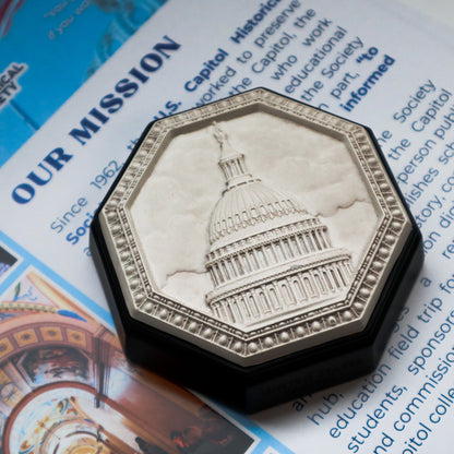 Marble Octagonal Dome Paperweight - United States Capitol Historical Society Gift Shop