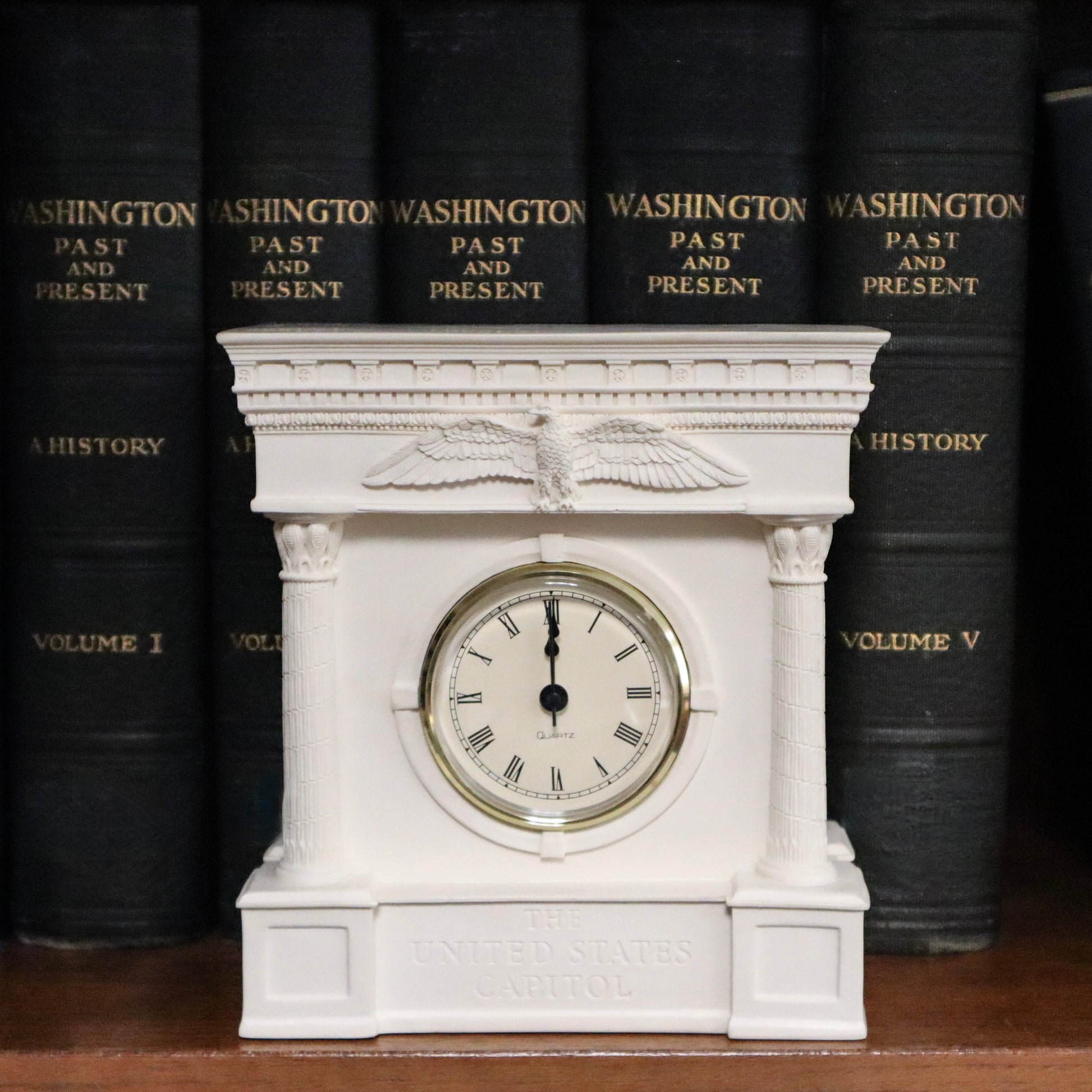 Capitol Architecture Inspired Mantle Clock - United States Capitol Historical Society Gift Shop