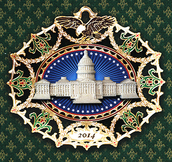 2014 Marble Classical Capitol Ornament - United States Capitol Historical Society Gift Shop