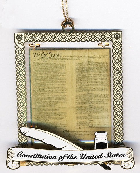 US Constitution Document Ornament