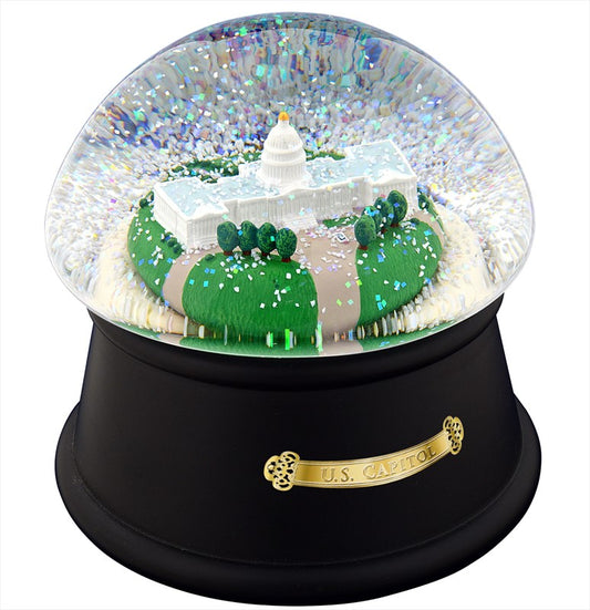 Image of US Capitol snow globe